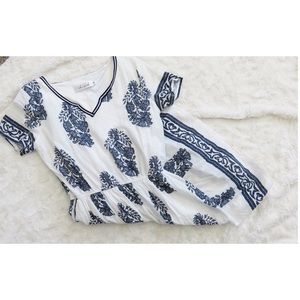 Blue and White Summer Dress